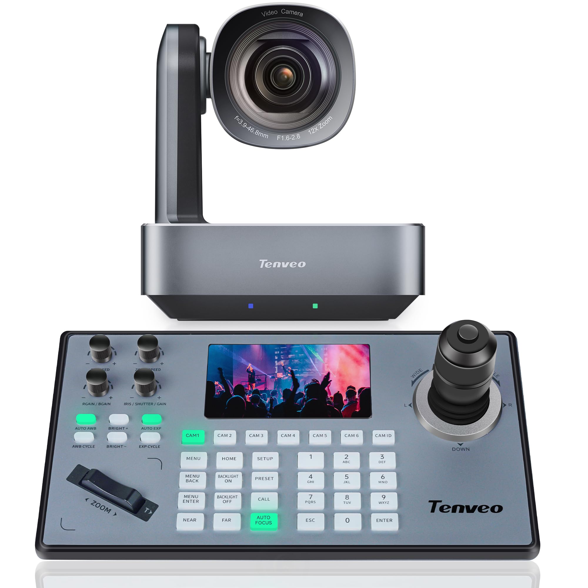 Tenveo PTZカメラ 4K UHD イメージングシステム VL12U Amazon.com: Tenveo PTZ Camera and Controller Bundle- 12X 4K PTZ